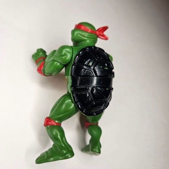 Vintage 1988 Teenage Mutant Ninja Turtles Raphael figure Hard head Playmates - Picture 7 of 8